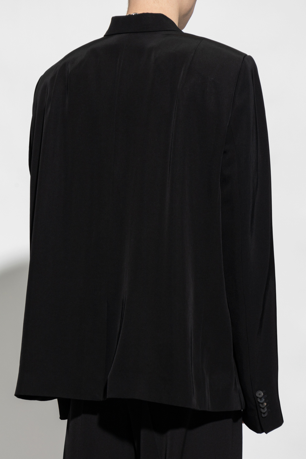 ジャケット Balenciaga Black Jersey Oversize Blazer Balenciaga Black Oversized Blazer Balenciaga